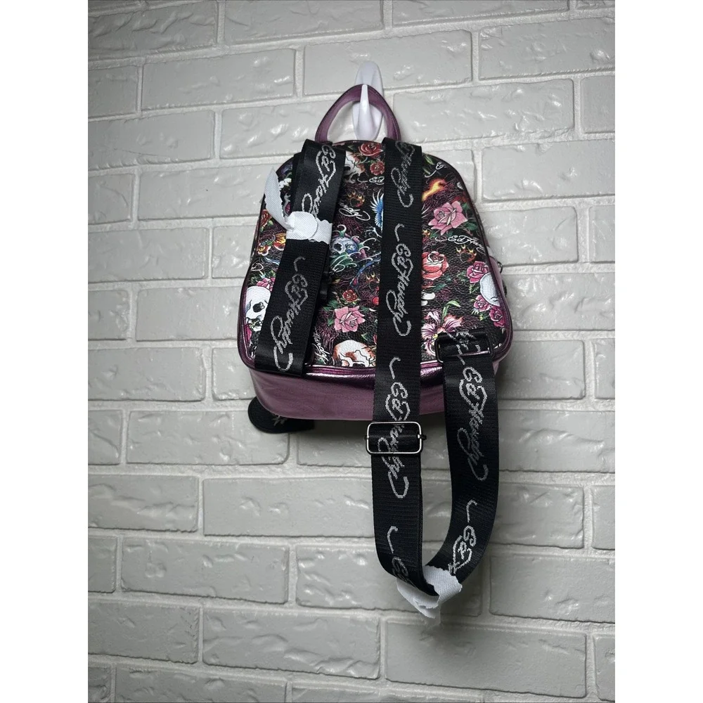 Ed Hardy, Hardy Icon-Skull Gem Collection. Multicolor Floral Print NWT